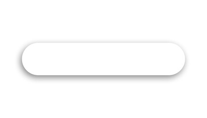White Rounded Rectangle with Shadow on Transparent Background, 5:1 Ratio