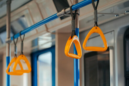 Daytime handholds in transit vehicles