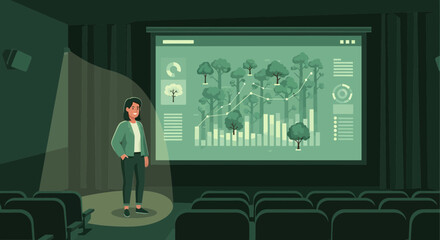 Presentation on deforestation statistics and conservation efforts awareness campaign