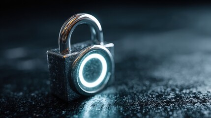Sturdy lock positioned on a table illustrating the concept of a secure data model in modern security