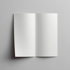 Blank Open Book on Gray Surface Ideal for Notetaking, Sketching, or Creative Writing with Clean, Minimalist Aesthetic