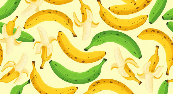cute banana fruit background for your needs