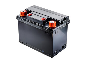 Car battery isolated on transparent or white background