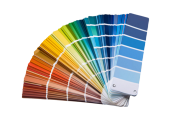 Color palette guide isolated on transparent or white background