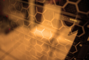 Abstract View of Server Rack Technology