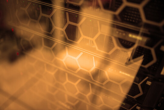 Abstract View of Server Rack Technology