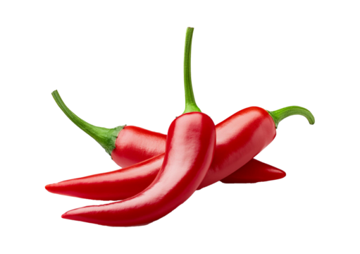 red hot chili pepper and golden royal armchair isolated on transparent or white background