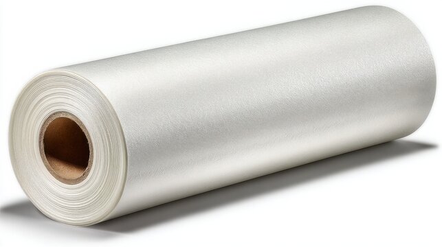 Clean roll of white paper representing fixed income bond icon concept with financial documentation and clarity