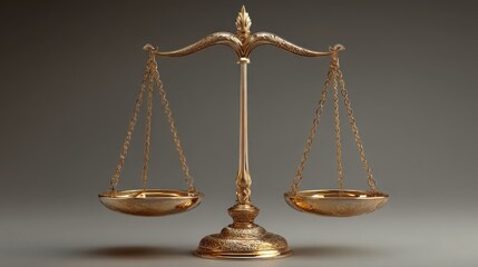 Gold scale with a bird perched on top symbolizing balance of nature and wealth in a conceptual economic representation