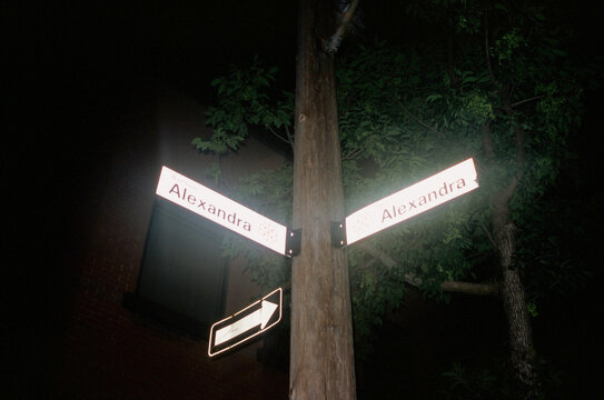 The intersection of Alexandra and Alexandra