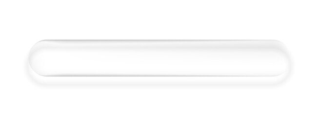5:1 Ratio Liquid glass rounded panel on transparent background, modern UI element for web and apps