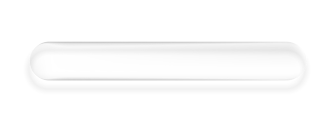 5:1 Ratio Liquid glass rounded panel on transparent background, modern UI element for web and apps