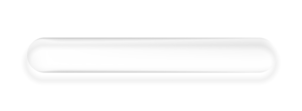 5:1 Ratio Liquid glass rounded panel on transparent background, modern UI element for web and apps