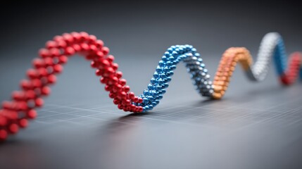 Intricate dna molecule structure representing ai recession roadmap for predicting economic stagnation and future trends