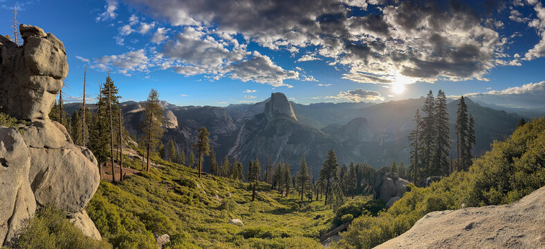 Landscape Half dome Yosemite National Park - Powered by Adobe
