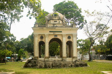 Obraz premium Bandstand from the Rubber Cycle, Belle Époque period of the Amazon, in the Republic Square, city of Belém, state of Pará, northern Brazil.