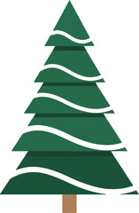 christmas tree vector illustration