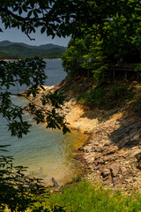 Freshwater Qiandaohu. Tea Islands in Chunan Country, Hangzhou, Zhejiang Province, China Mainland