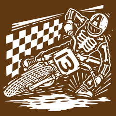 Skull Racer Crosses the Finish Line