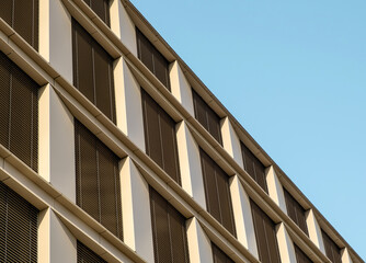 Abstract modern building facade wall