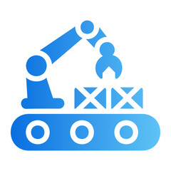 Robotic automotion Gradient icon