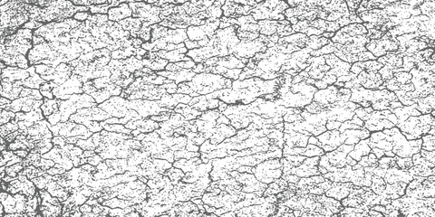 Abstract Monochrome Cracked Earth Distress Texture Overlay Background