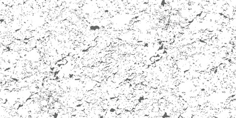 A vector distressed texture overlay featuring rough grunge speckles and worn concrete surface pattern in black and white