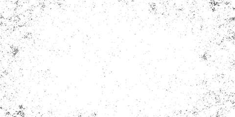 Distressed grunge texture overlay with dark speckles dust and grit vintage frame effect white background vector illustration