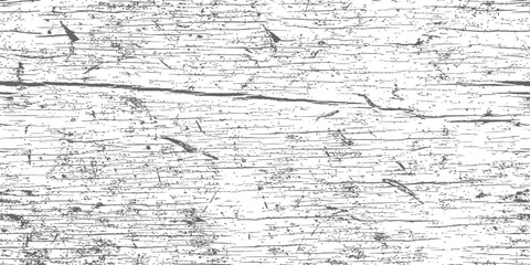 Distressed wood texture vector grunge overlay background Grayscale abstract vintage weathered wooden surface graphic element