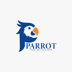 Parrot symbol logo design template. The logo is designed for a company or brand.