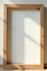 Natural light wood frame, delicate geometric pattern , picture frame, molding