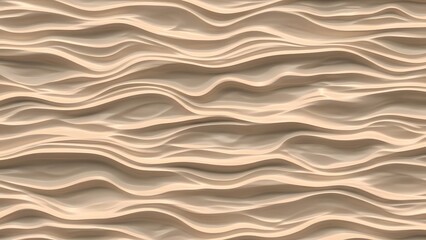 Obraz premium Elegant beige wave pattern for modern interiors, serene textures for sophisticated backgrounds and creative projects