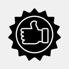 Icon best seller. Black Friday Sale elements. Icon in glyph style.