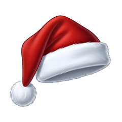 Soft Red Christmas Santa Hat with Holiday Texture Detail