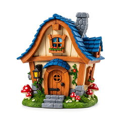 Cozy Christmas Cottage House Decorated for Winter Holiday