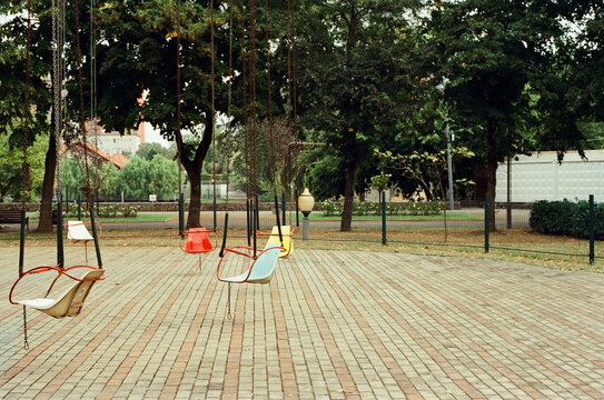 Carousel in the city park