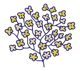 Cluster Of Small Decorative Flowers