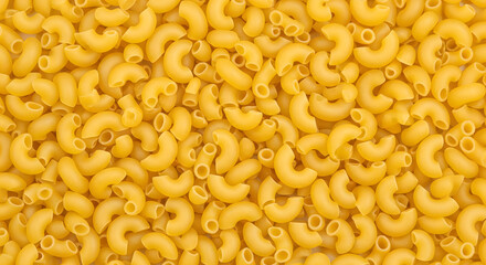 Dry Macaroni Pasta Full Frame Background Texture