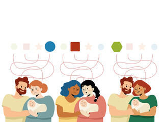 Diverse families connecting with inherited genetic traits