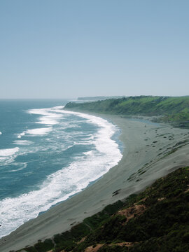 Pacific coastline near Matanzas de Navidad Chile