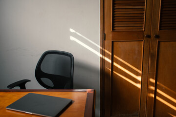 Bright Afternoon Light in a Quiet Home Office Space