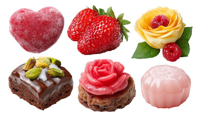 Delightful and Realistic 3D Illustration of Colorful Dessert Creations with Harmony