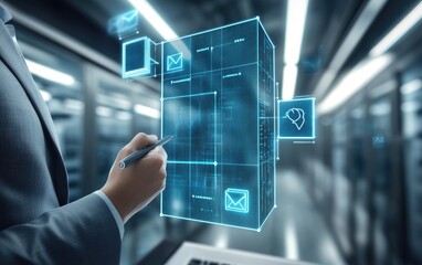 Digital interface manipulation in server room