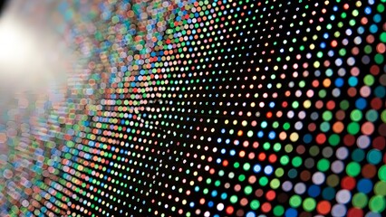 Abstract multicolored dot pattern on dark background perfect for backdrops