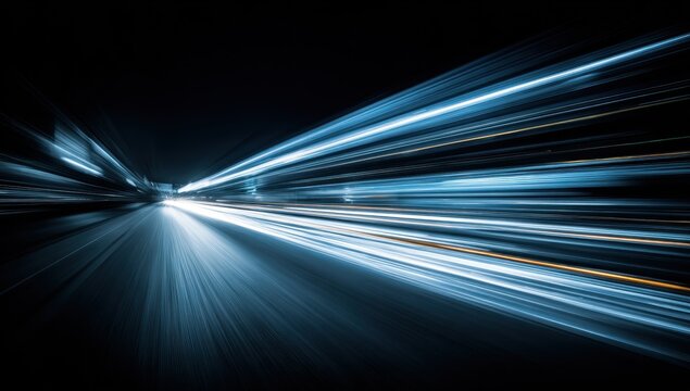Vibrant photo of dynamic light trails