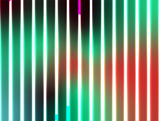 Teal Pink Bright Vertical Lines