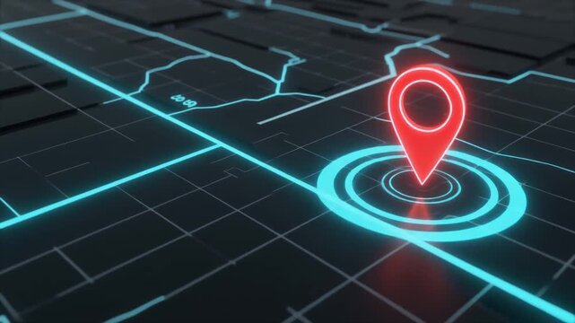 Navigate to your next savory burger spot on a futuristic digital map
