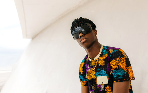 Stylish man in sunglasses portrait
