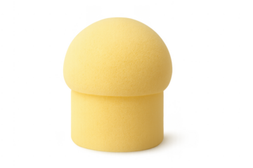Yellow mushroom makeup sponge blender tool