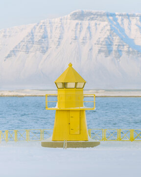 Yellow light house